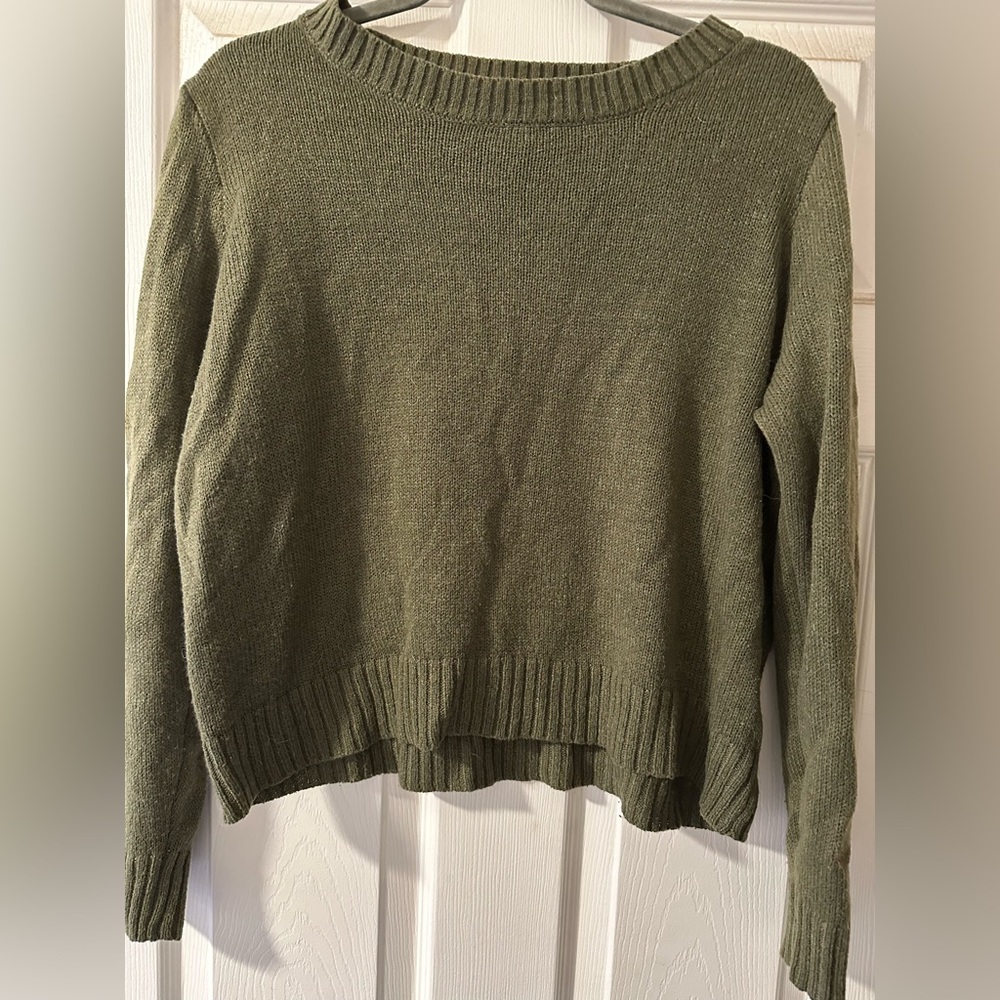 H&M Olive Cowl Neck Sweater